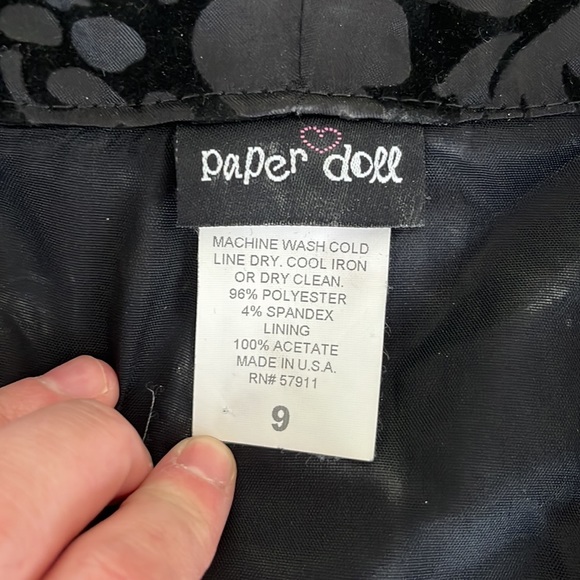 Velvet Floral & Formal retro women’s blazer size 9 - Picture 2 of 3